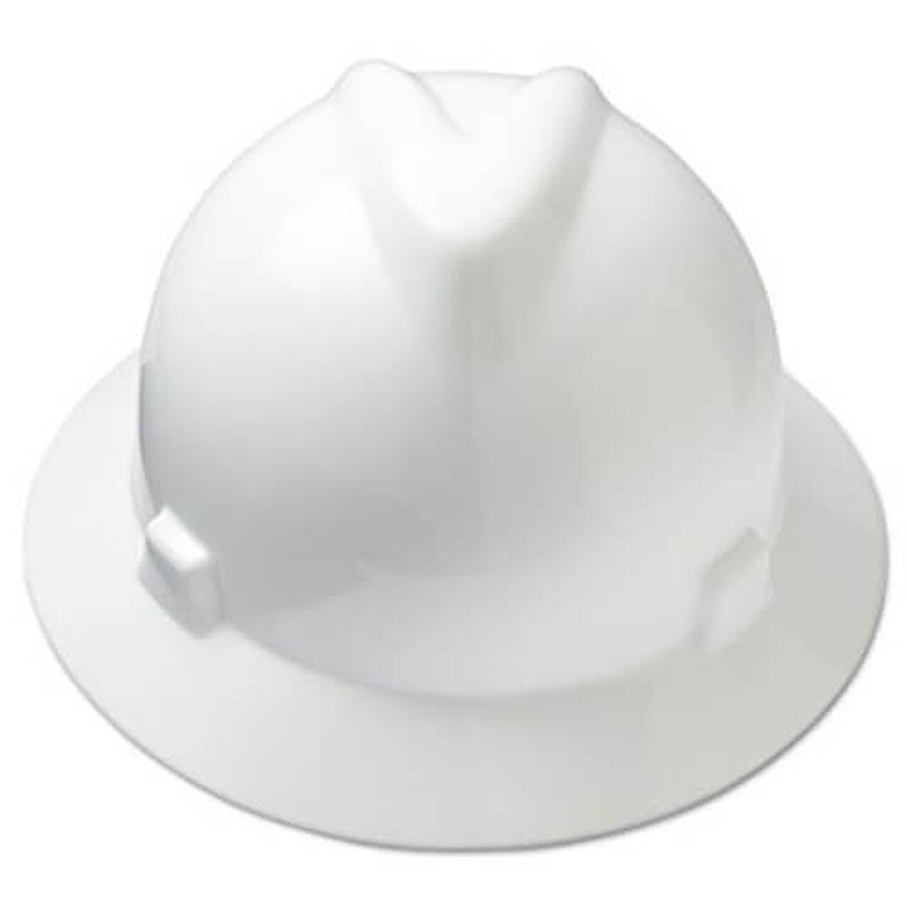 MSA V-Gard White Full Brim Hard Hat with Fas-Trac Suspension – MV ...